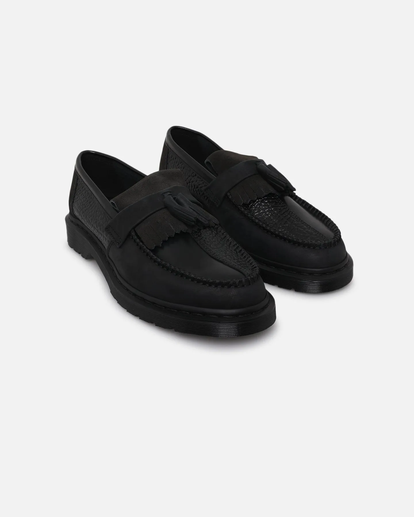Comfort Heel Fashionable Dr.Martens Adrian Tassel Loafer Black