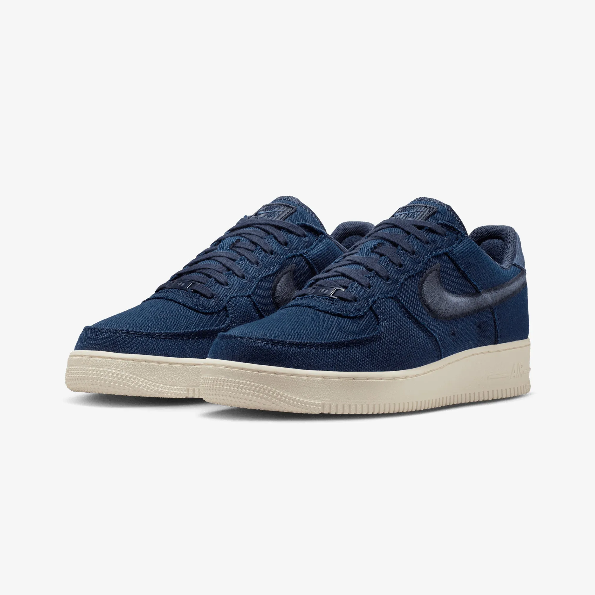 NIKE | AIR FORCE 1 LOW CANVAS { COLLEGE NAVY/THUNDER BLUE-PHANTOM Daily Performance All-day Traction