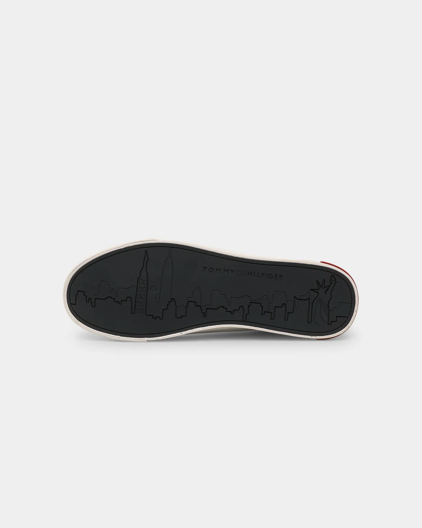 Tommy Jeans Essential Leather Detail White Grip Strong Cushioned heel