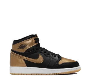 Air Jordan 1 Retro High OG "Black & Gold" [Grade School] Story Glow