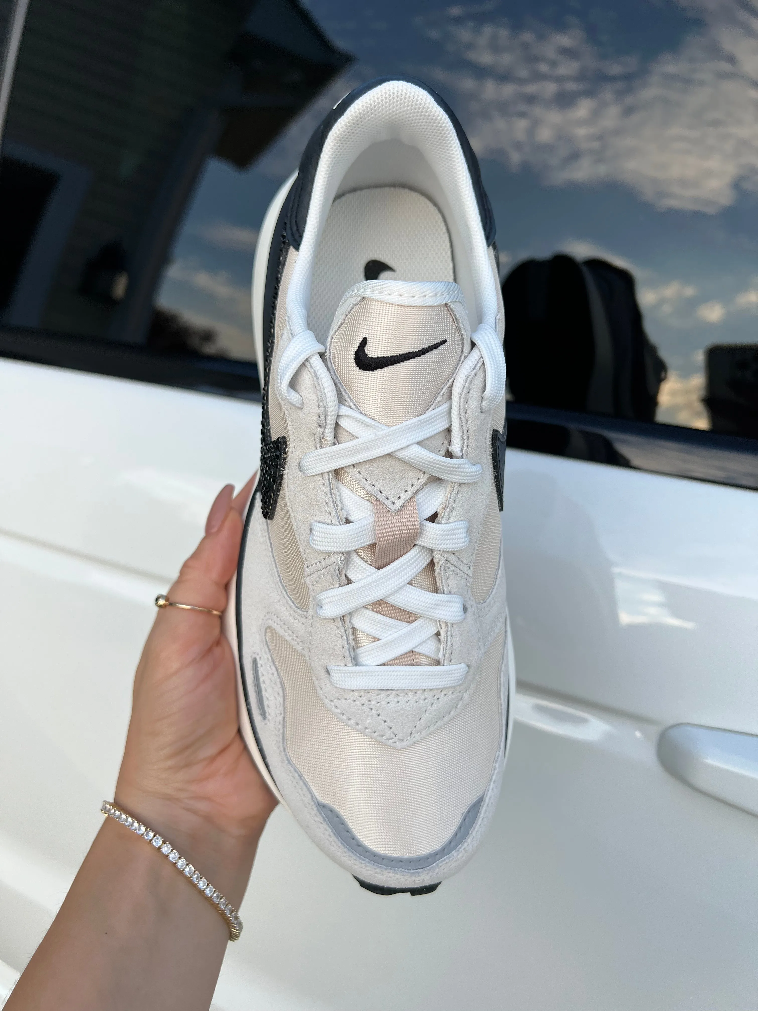 Modern Taste Neutral Swarovski Womens Nike Shoes