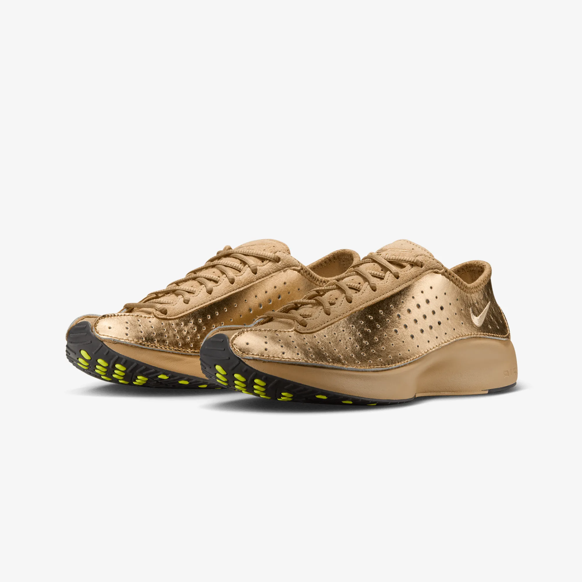 Nike | AIR SUPERFLY { METALLIC GOLD/PARACHUTE BEIGE-BLACK Arch Support Footbeds