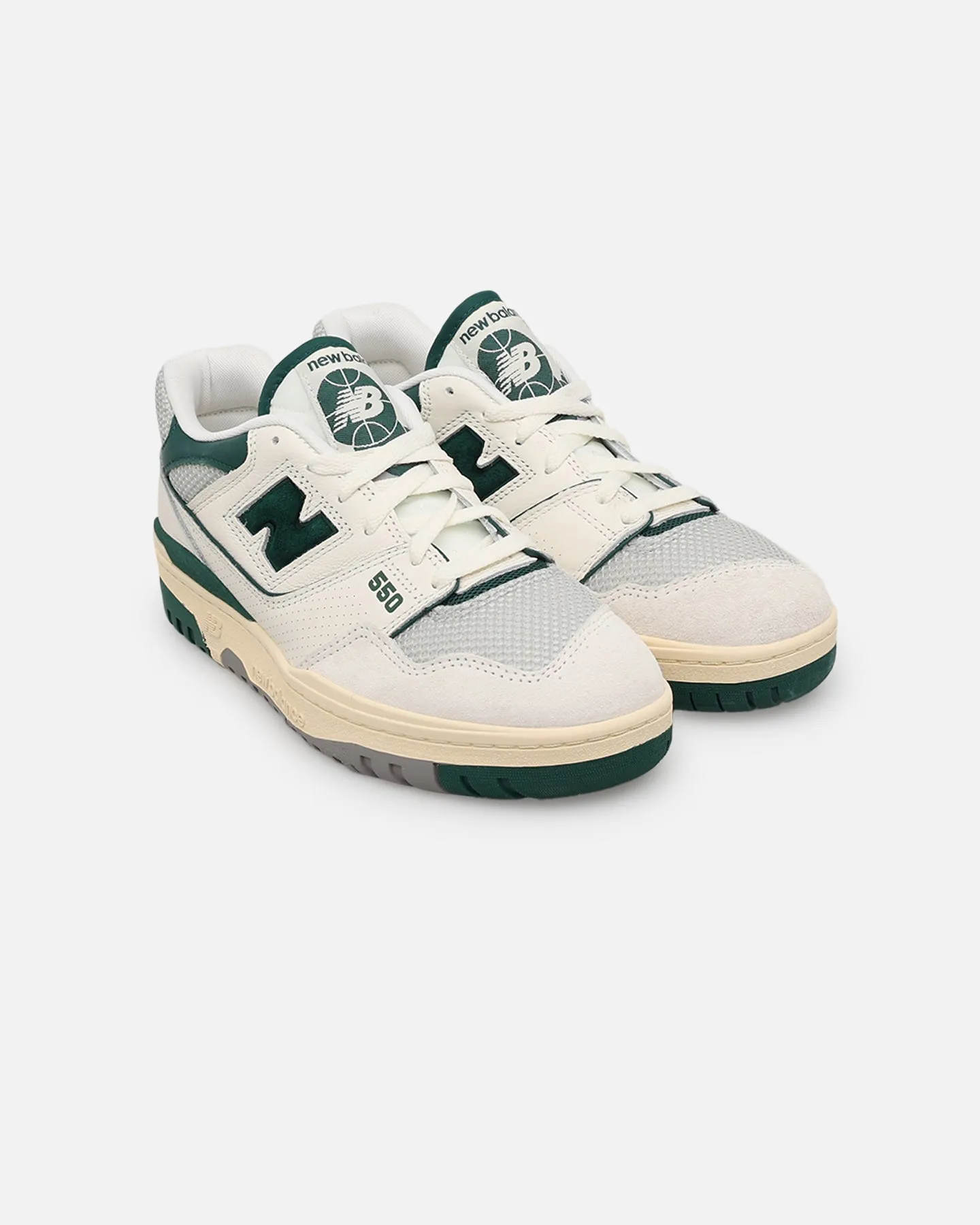 Memory Foam Casual Wear New Balance 550 "Sea Salt" White/Green