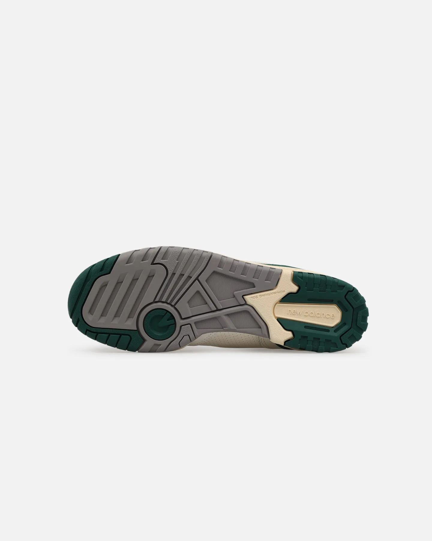 New Balance 550 "Sea Salt" White/Green Game Edge Shock absorption