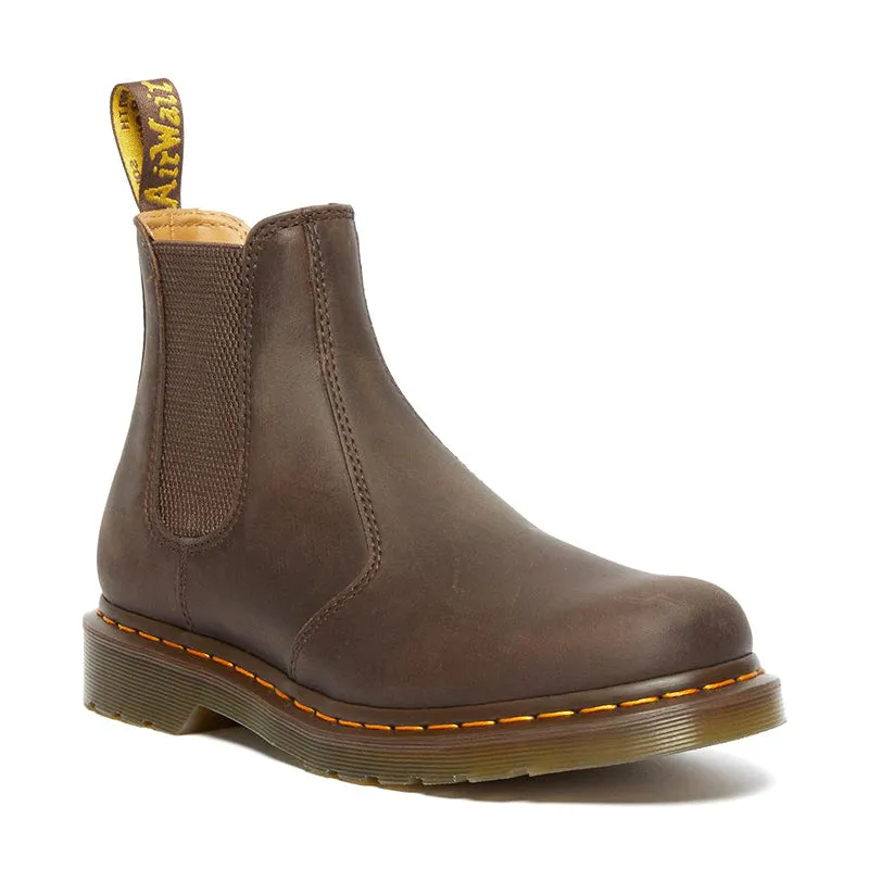 Mood Fit Noon Walk Men's 2976 Yellow Stitch Dark Brown Crazy Horse