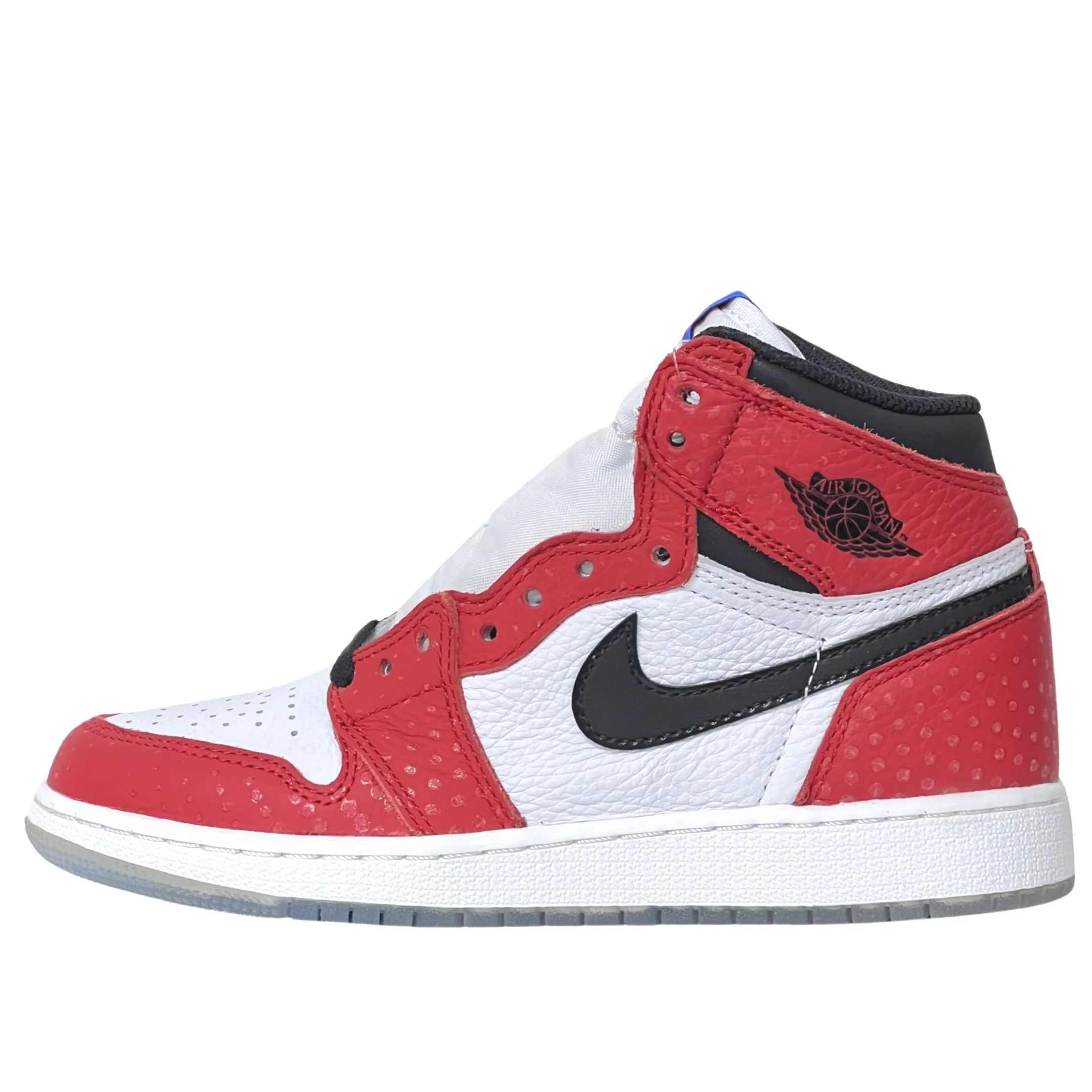 Core Runner Elastic Collar Design Nike Air Jordan 1 High Spider-Man Origin Story GS