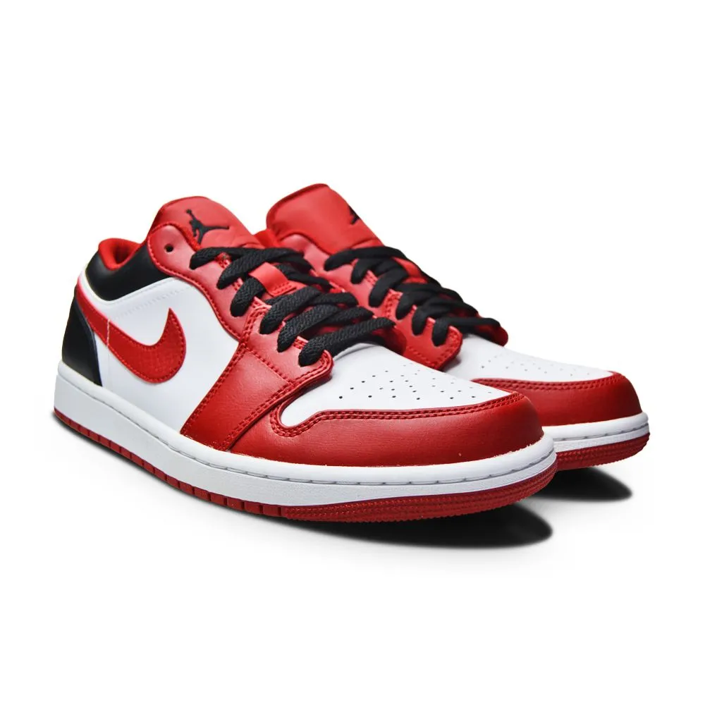 Lateral Stability Frame Mens Nike Air Jordan 1 Low "Bulls" - 553558 163 - White Gym Red Black