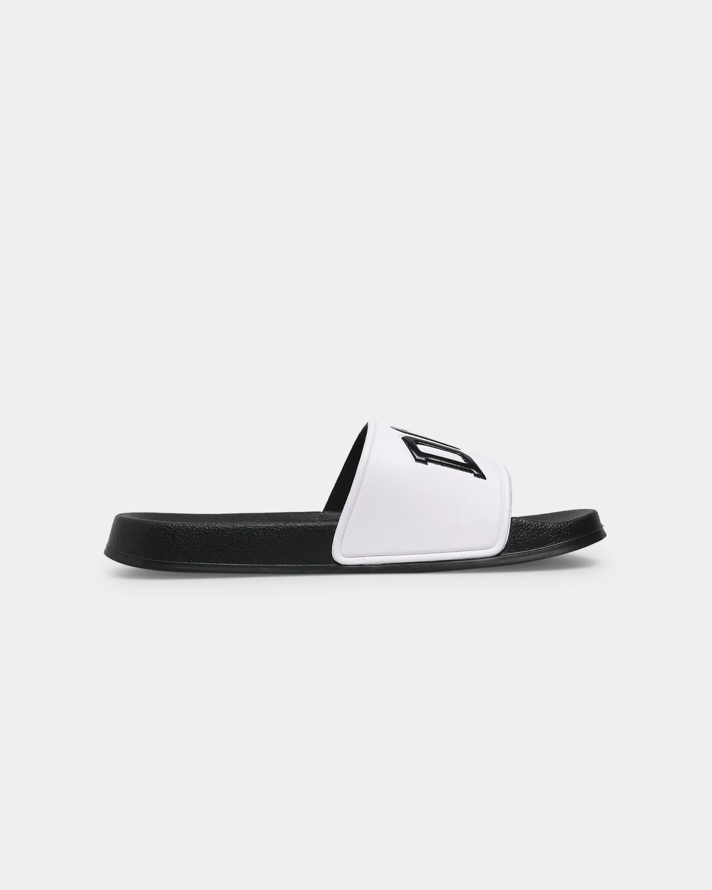 Stretchable Material Daily Walk Dope Slides White/Black