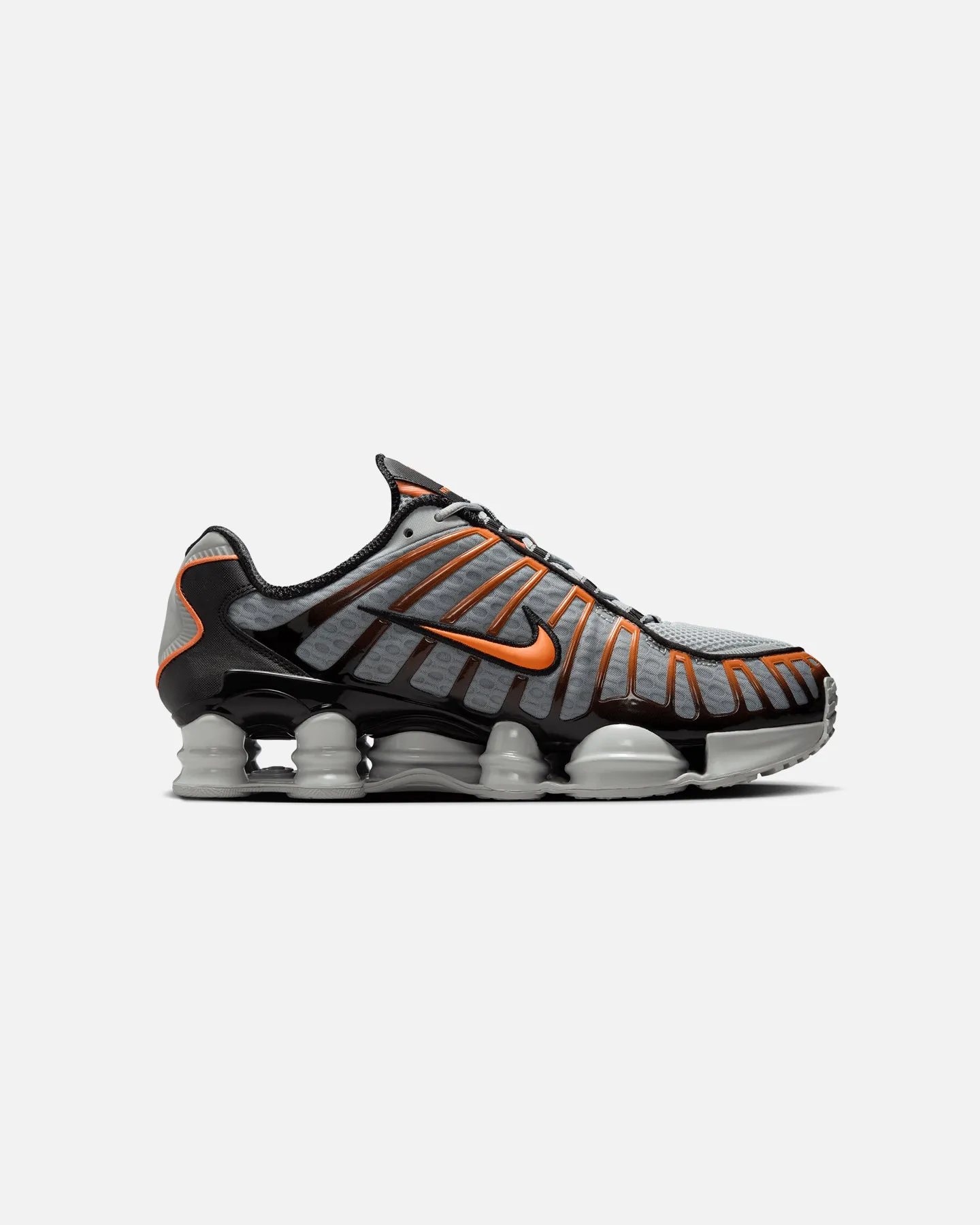 Nike Shox TL Smoke Grey/Bright Mandarin Low Profile Weekend Trip