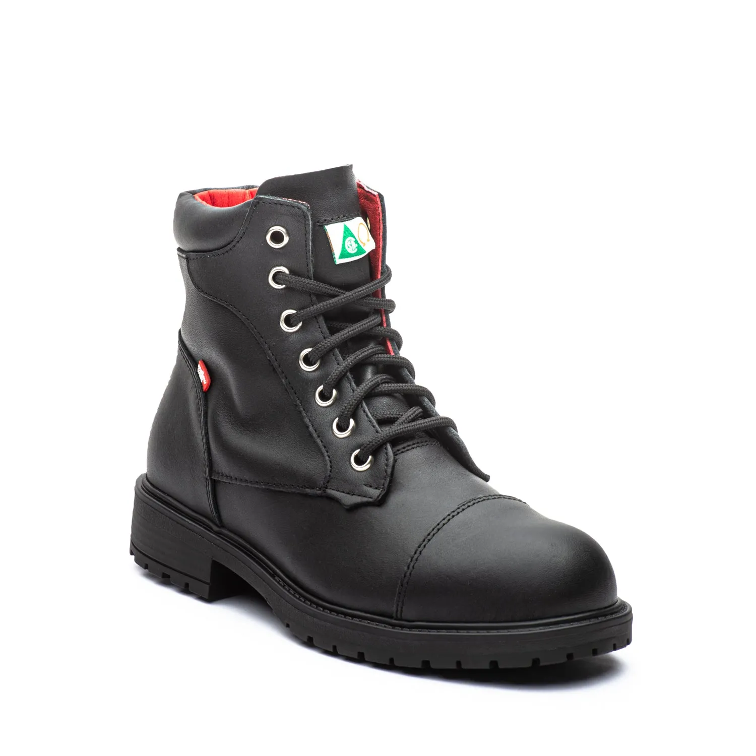 Ellie Women's 6" steel toe leather work boots 429139 british retro Slip Resistant Weather Resistant User