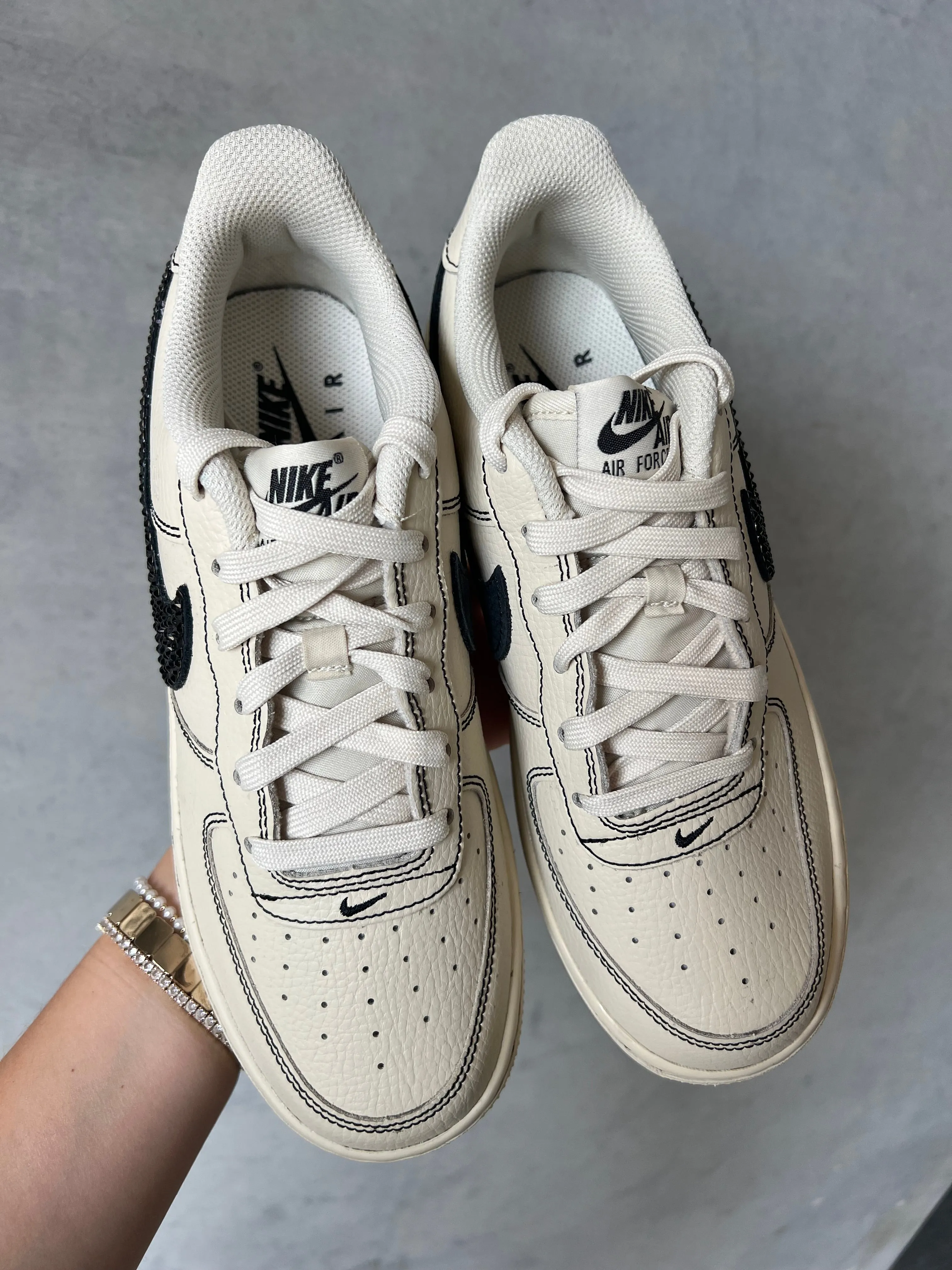 VINTAGE Swarovski Women??s Air Force 1 Low Shoes Sport Luxe