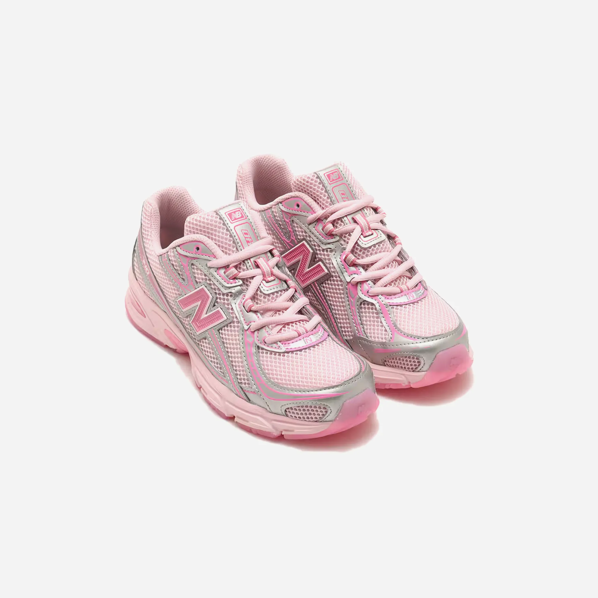indoor - court running shoes lightweight - material - portability shoes New Balance Atmos x 740 Pink Vacation