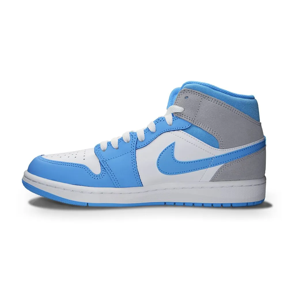 Soft Cushioning Compression Cushioning Mens Nike Air Jordan 1 Mid SE - DX9276 100  - White University Blue