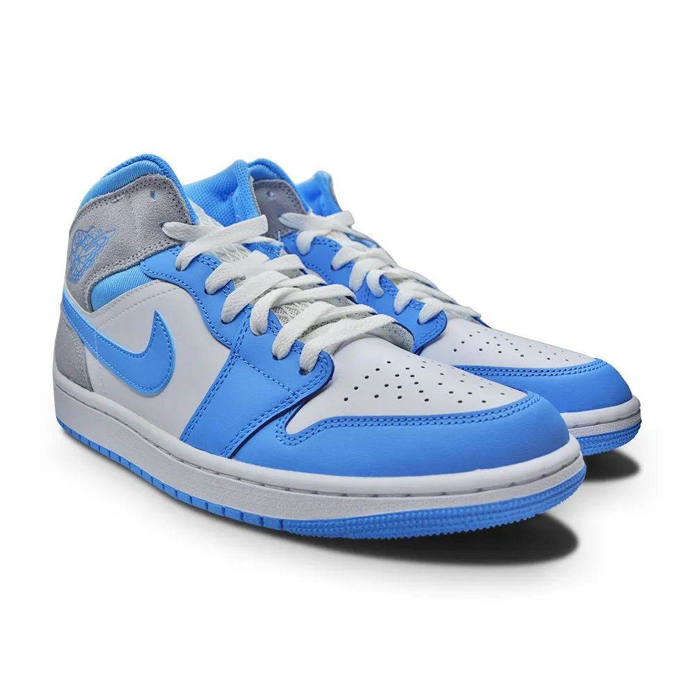 MeshVentilation Mens Nike Air Jordan 1 Mid SE - DX9276 100  - White University Blue