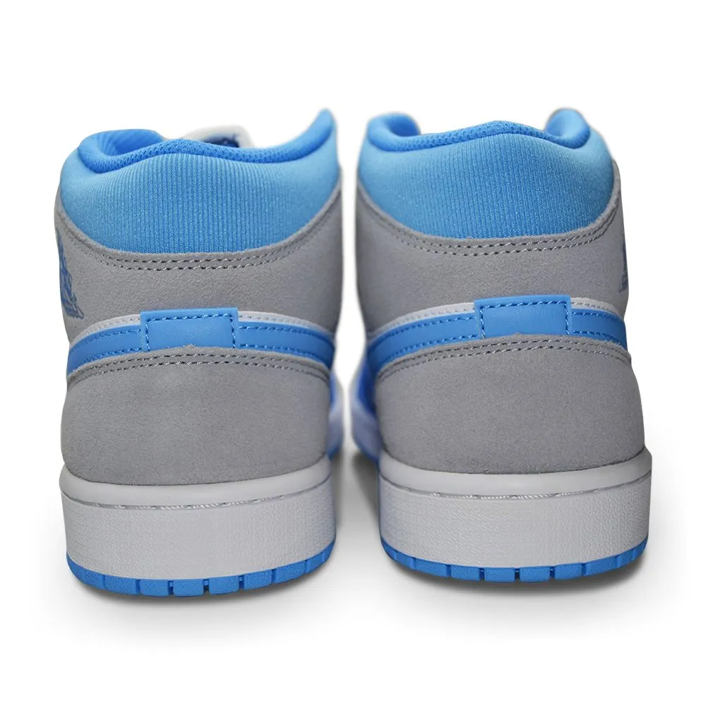 Wide Forefoot Design Mens Nike Air Jordan 1 Mid SE - DX9276 100  - White University Blue