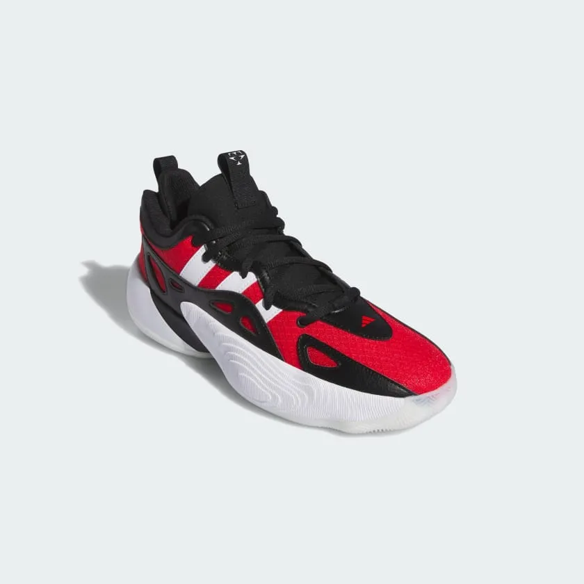 Tensile Reinforced Eyelets Summer Heat Adidas Men's Trae Young Unlimited 2 Low Black/Red Basketball Shoes