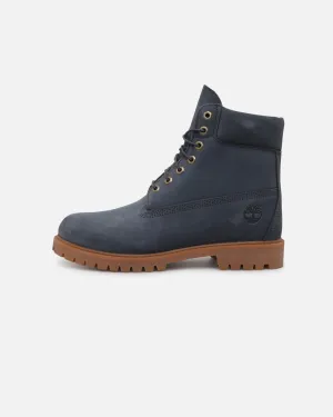 Timberland 6 Inch Waterproof Premium Boot Dark Blue Slip Safe velcro