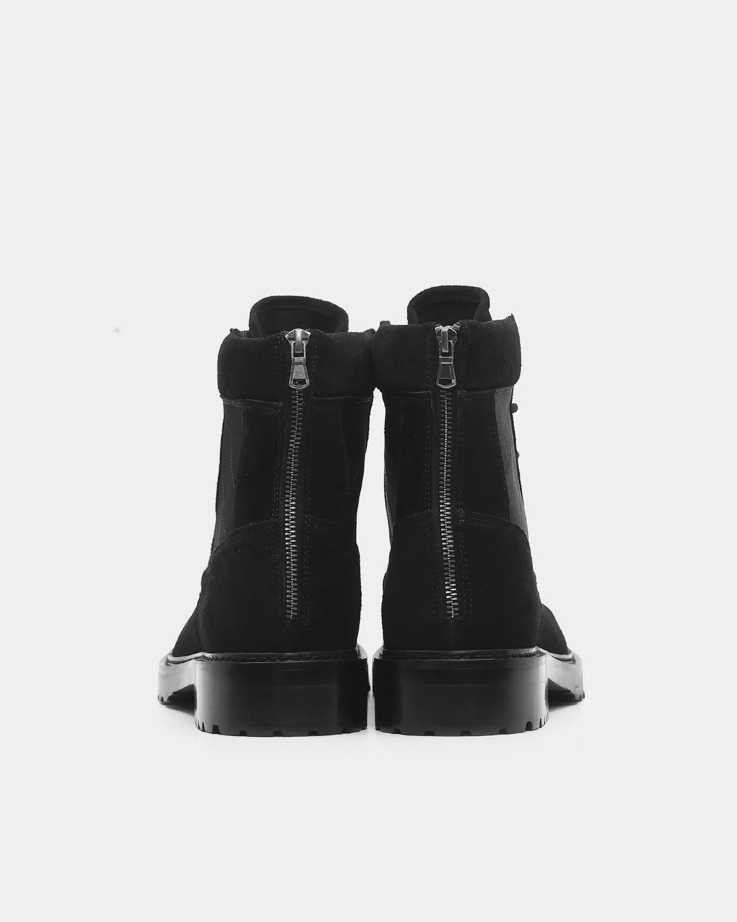 Saint Morta Legion Boot Black Slip On Style Cold Tone