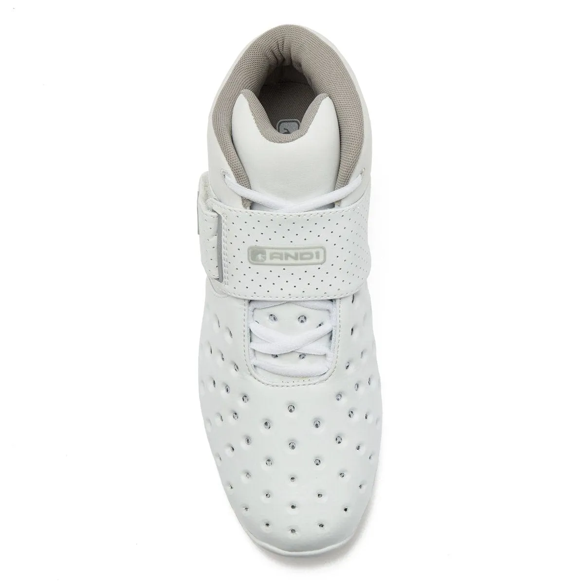 Long Game Grip And-1 Men's Chose One Triple White Basketball Shoes
