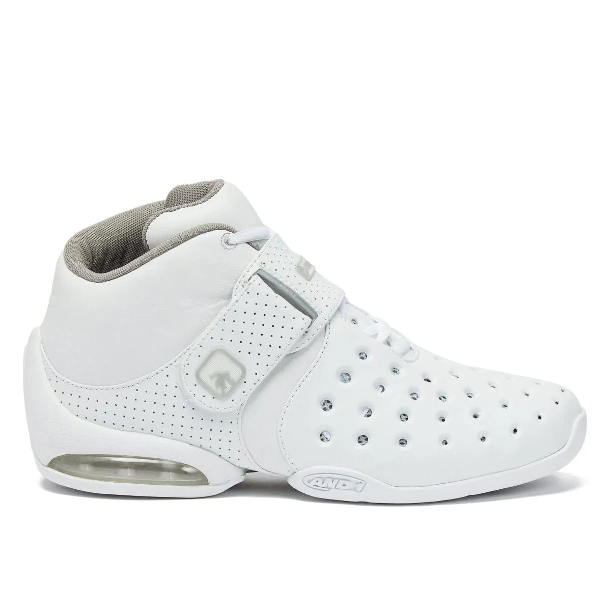 And-1 Men's Chose One Triple White Basketball Shoes Sneakers Modern Design Elevated Comfort