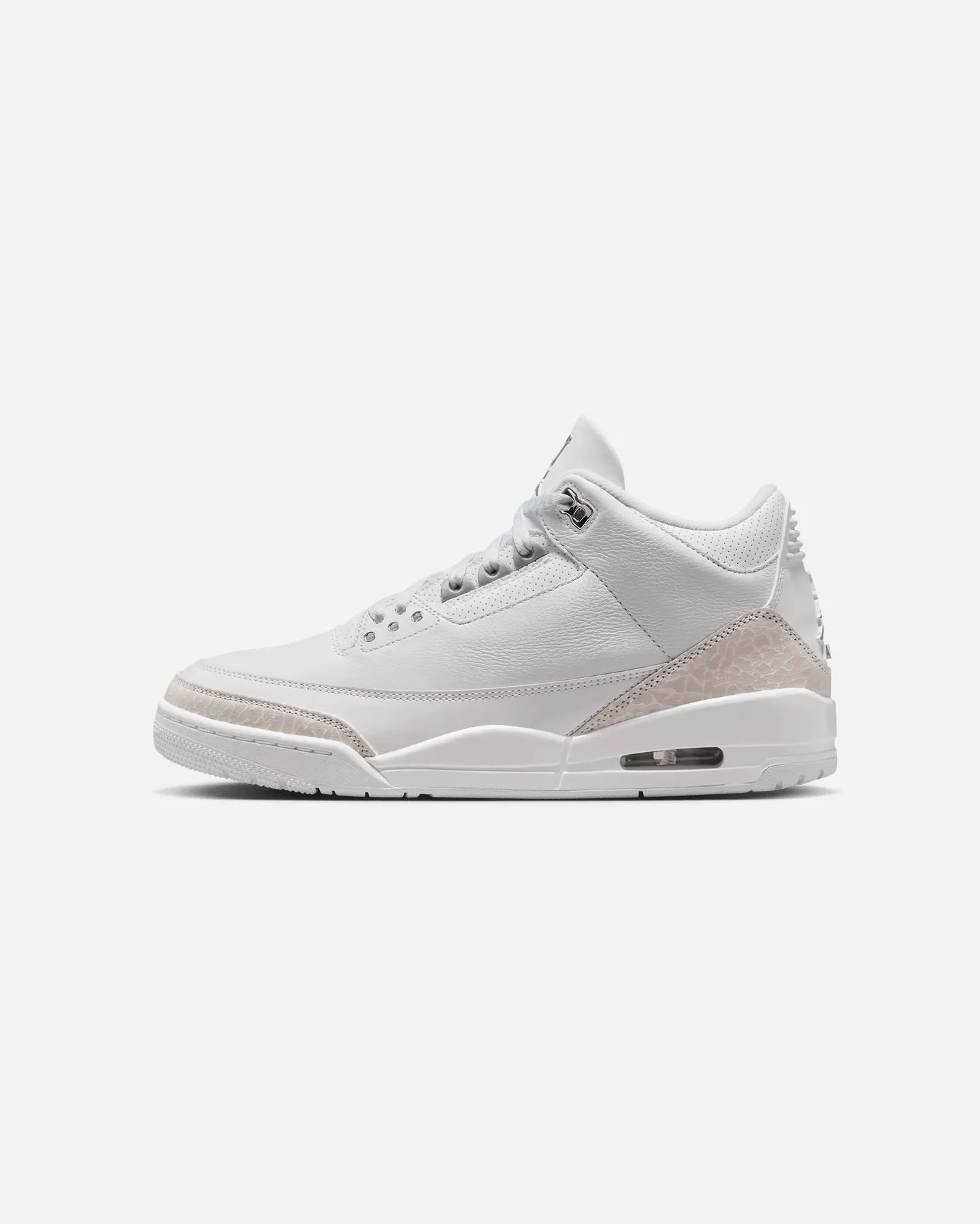 Weekend Fit Anatomical Footbed Shape Jordan Air Jordan 3 Retro "Pure Money" White/Silver