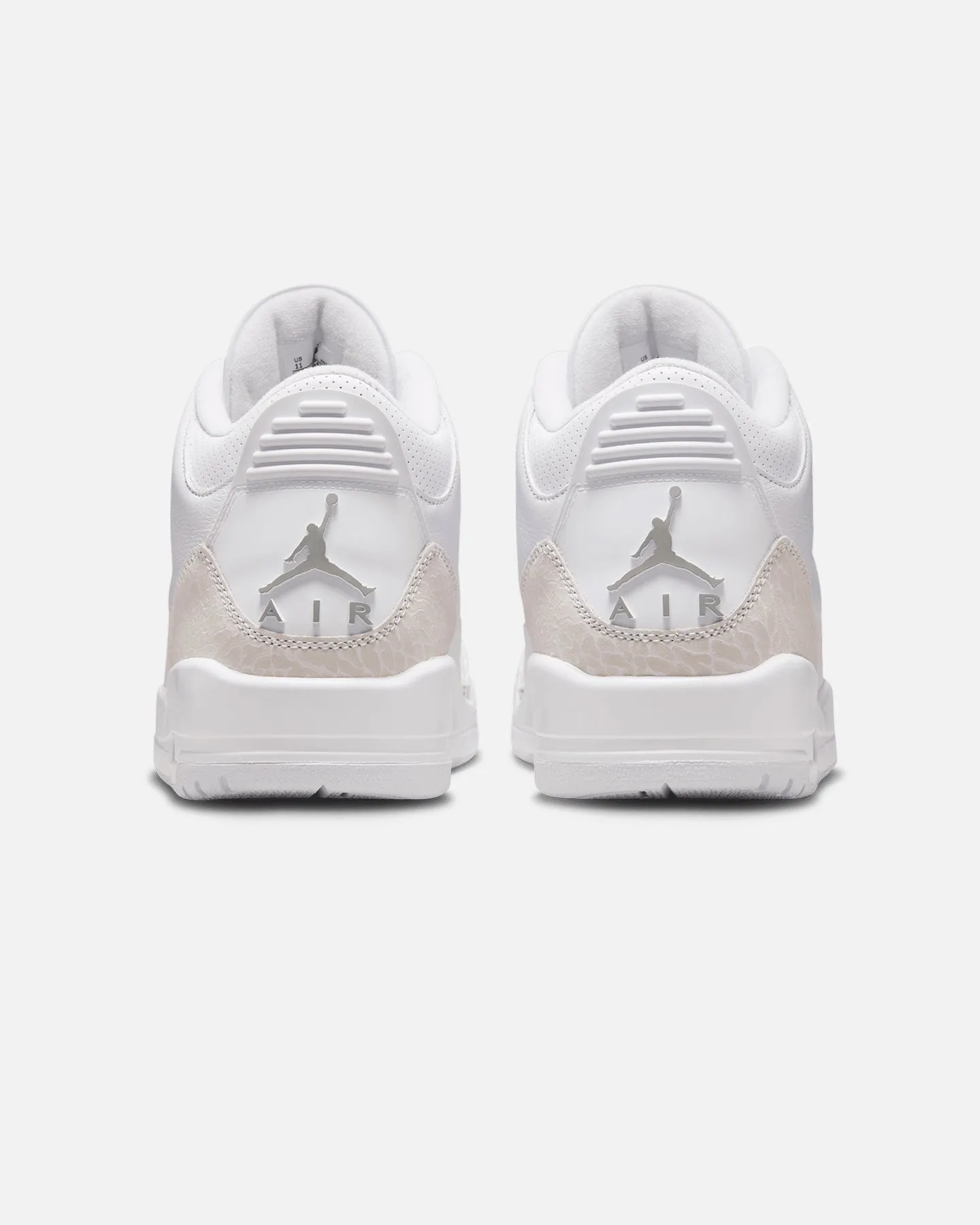 Plush Lining Jordan Air Jordan 3 Retro "Pure Money" White/Silver