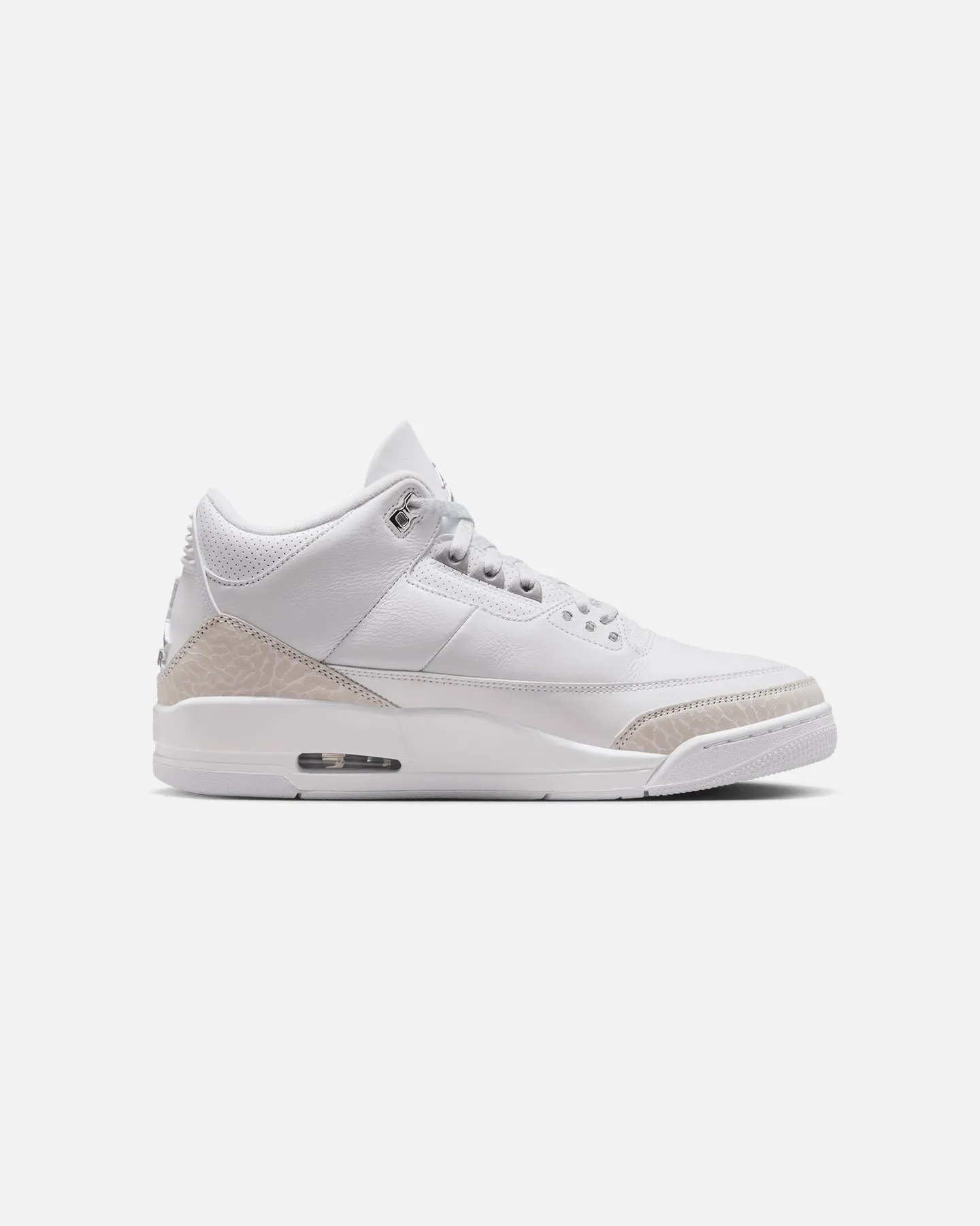 Jordan Air Jordan 3 Retro "Pure Money" White/Silver breath easy Shock Absorption Soles