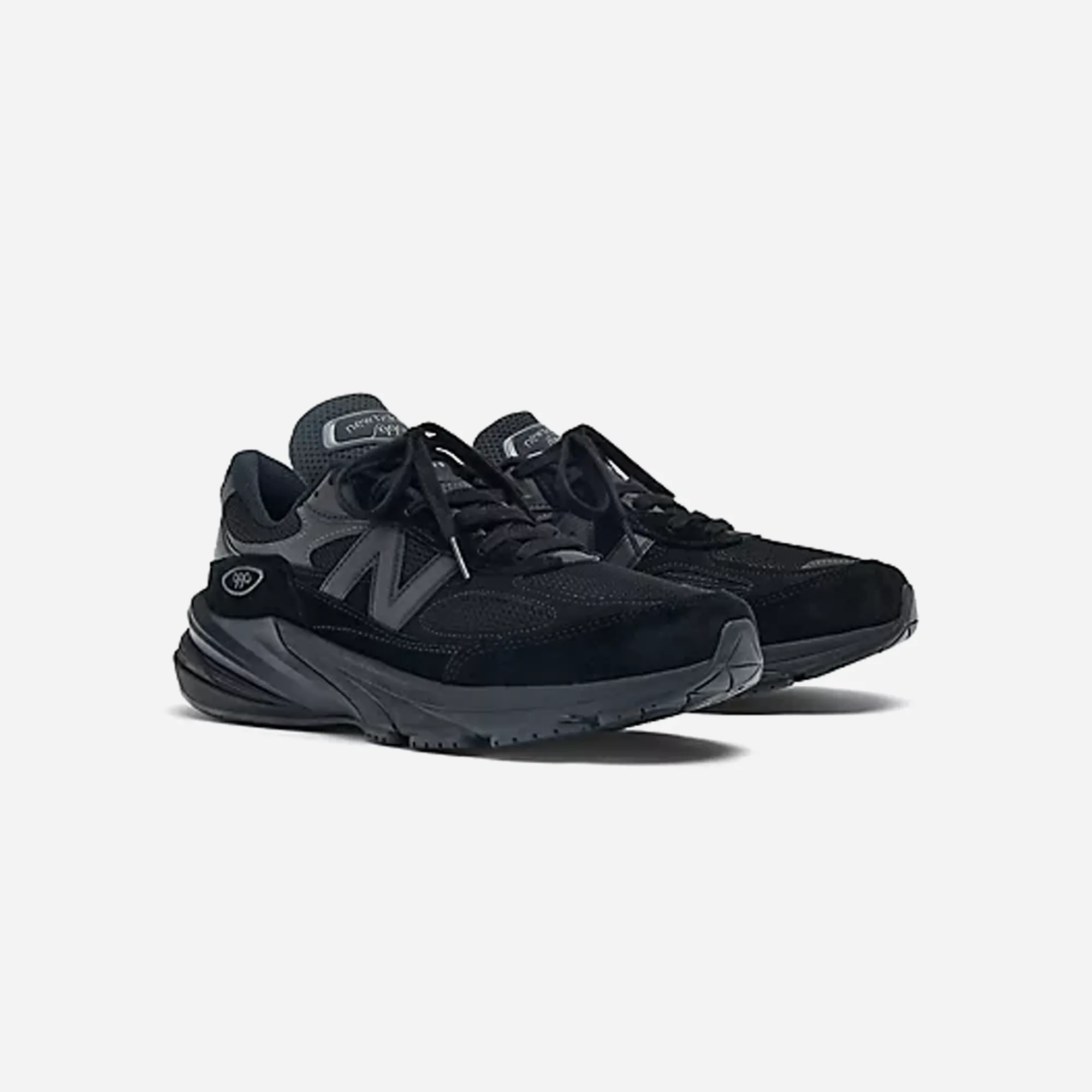 New Balance 990v6 Triple Black yoga running option Step Support