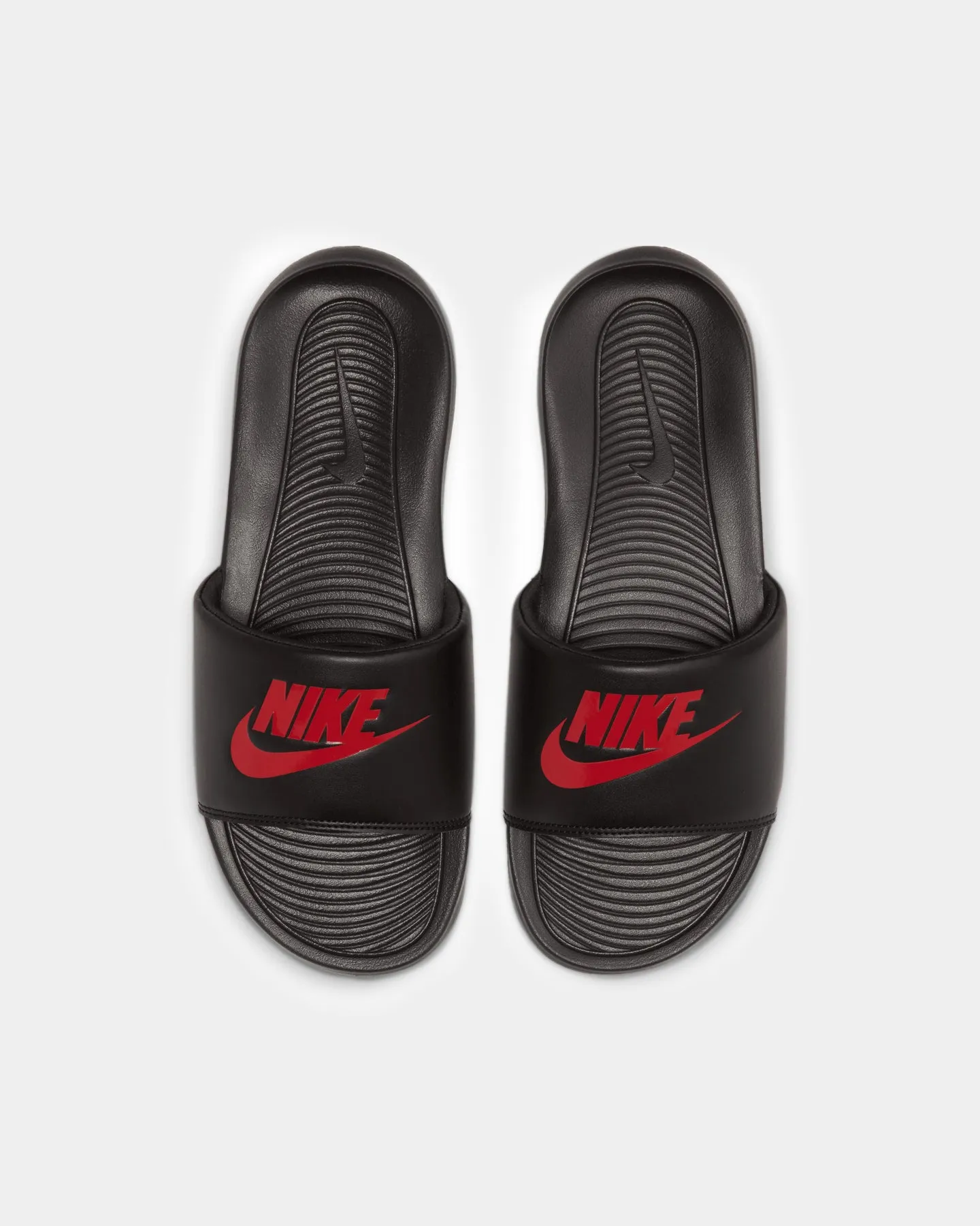 Polish Look Nike Victori One Slides Black/Black/University Red