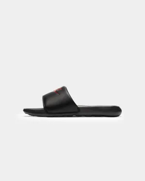 Seamless Fit Work Commute Nike Victori One Slides Black/Black/University Red