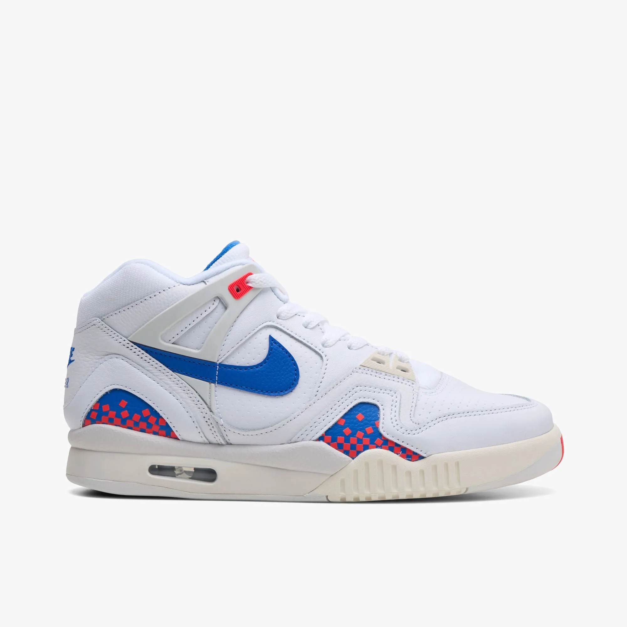 No Squeeze Nike Air Tech Challenge II White / Royal Blue - Laser Crimson