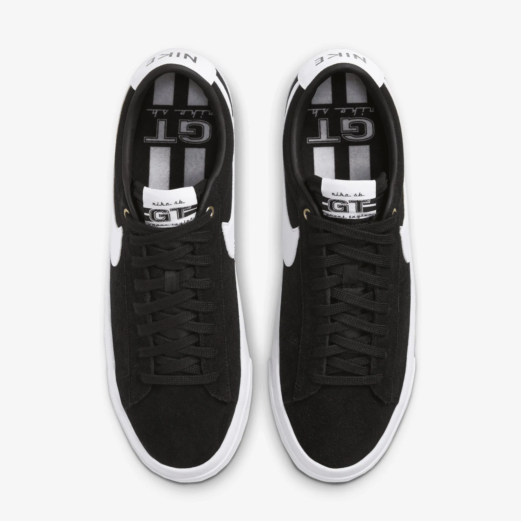 Everyday Use Streetwear Style Nike | SB ZOOM BLAZER LOW PRO GT { BLACK/WHITE-BLACK-GUM LIGHT BROWN