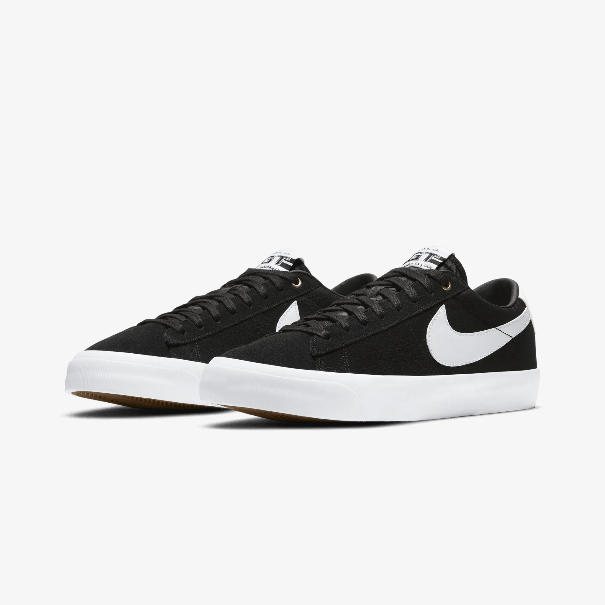 Smooth Siding Classy durability Nike | SB ZOOM BLAZER LOW PRO GT { BLACK/WHITE-BLACK-GUM LIGHT BROWN