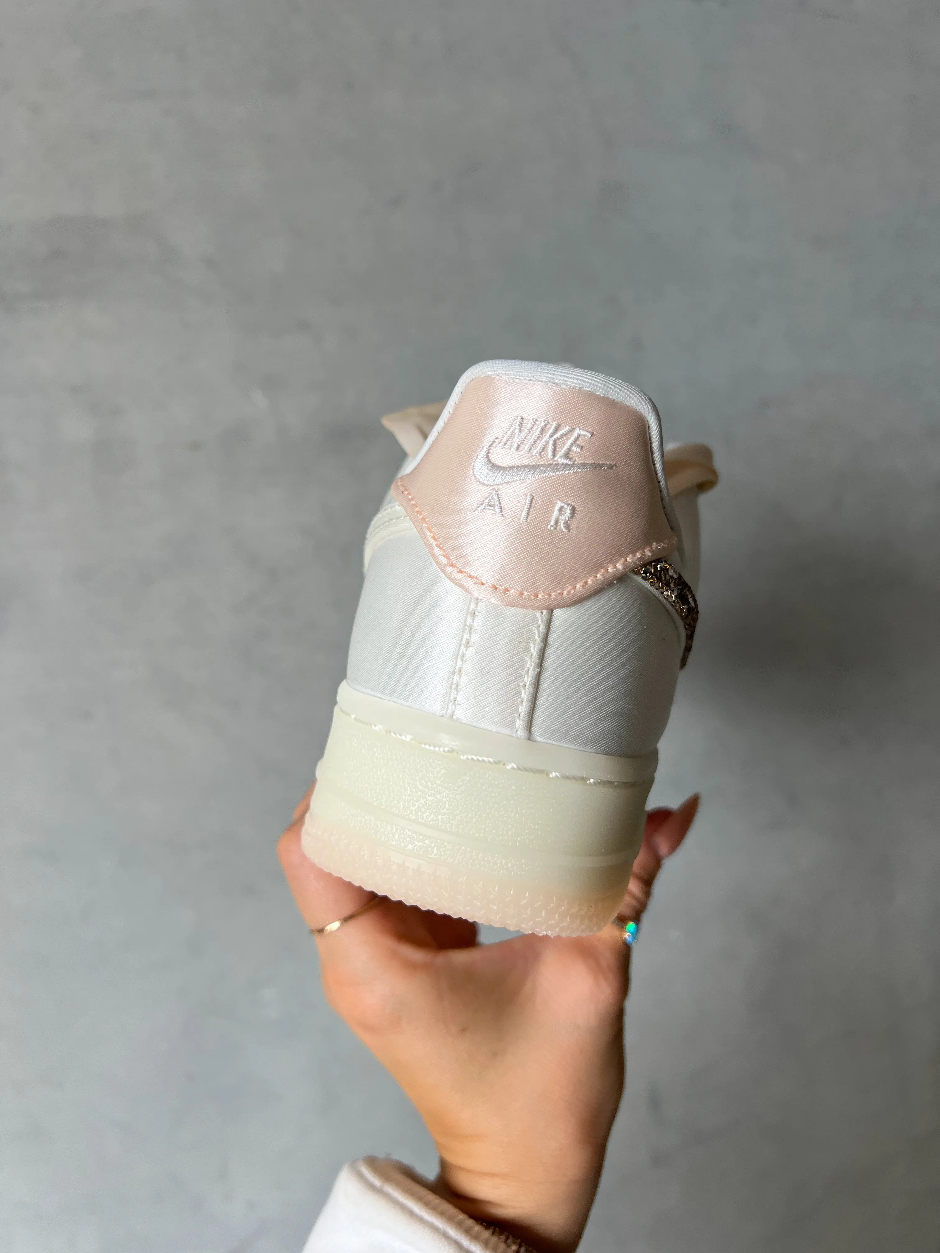 Footwear Flex Fall ??24 Special Edition Satin Swarovski Womens Nike Air Force 1