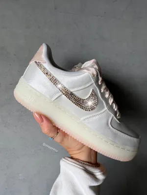 Fall ??24 Special Edition Satin Swarovski Womens Nike Air Force 1 Steady Grip Outfit Match