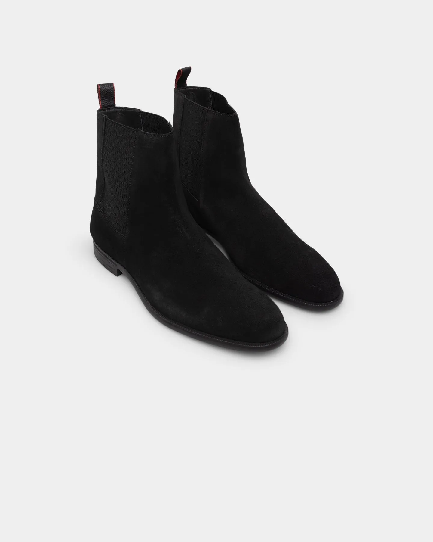Bone Aid Hugo Boss Kyron Chelsea Suede Boots Black