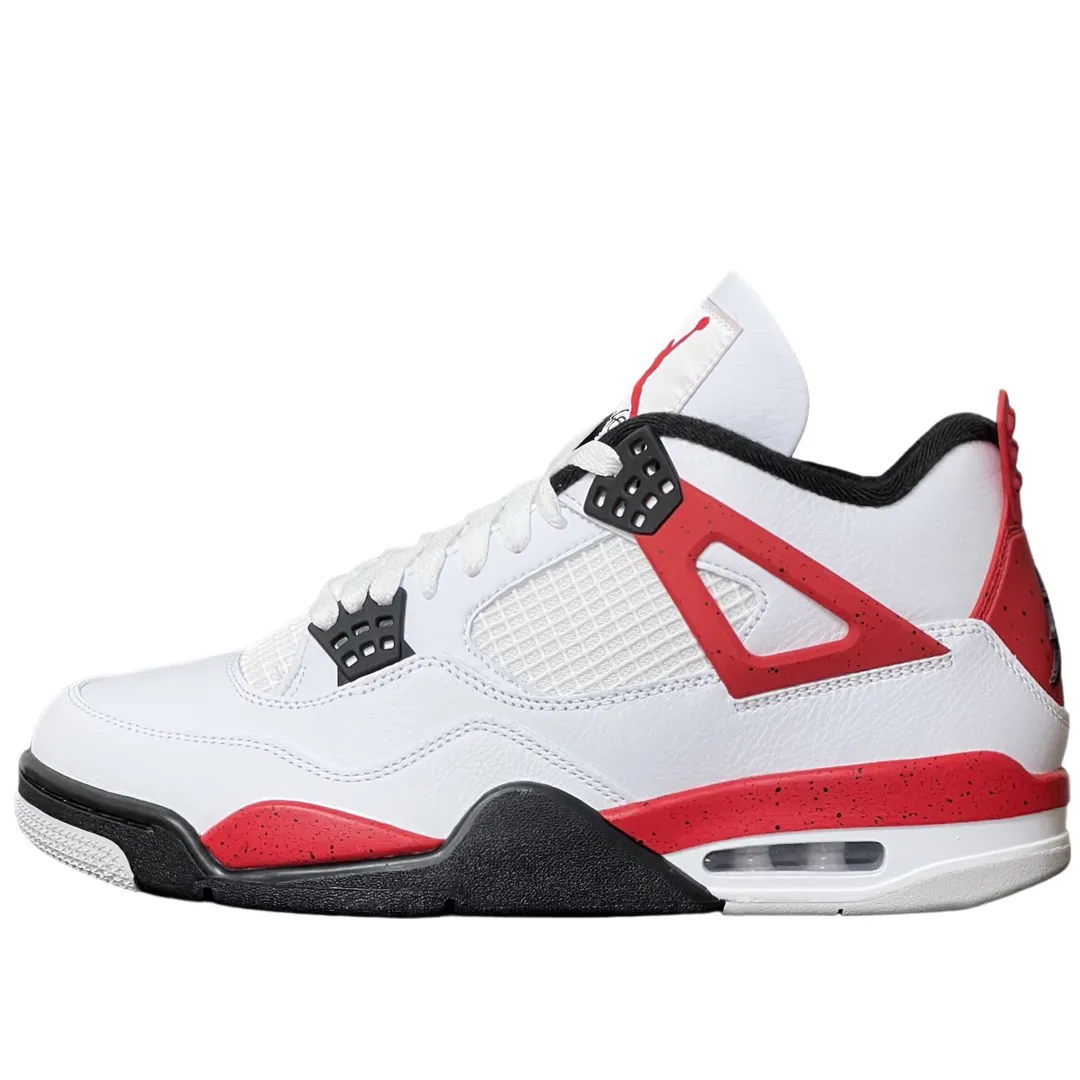 Nike Air Jordan 4 Red Cement Bounce Support Zip Design