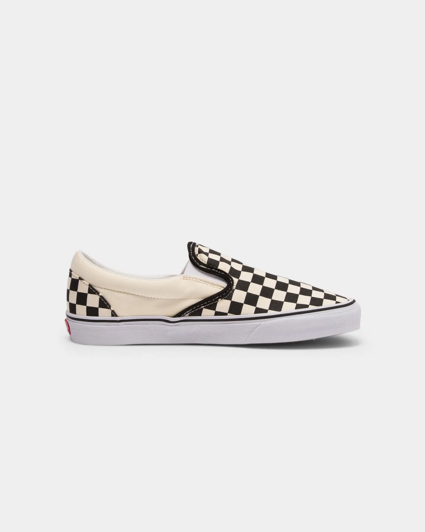 Vans Classic Slip-On (Checkerboard) Black/White Match All Ultra Light Hiking Trails