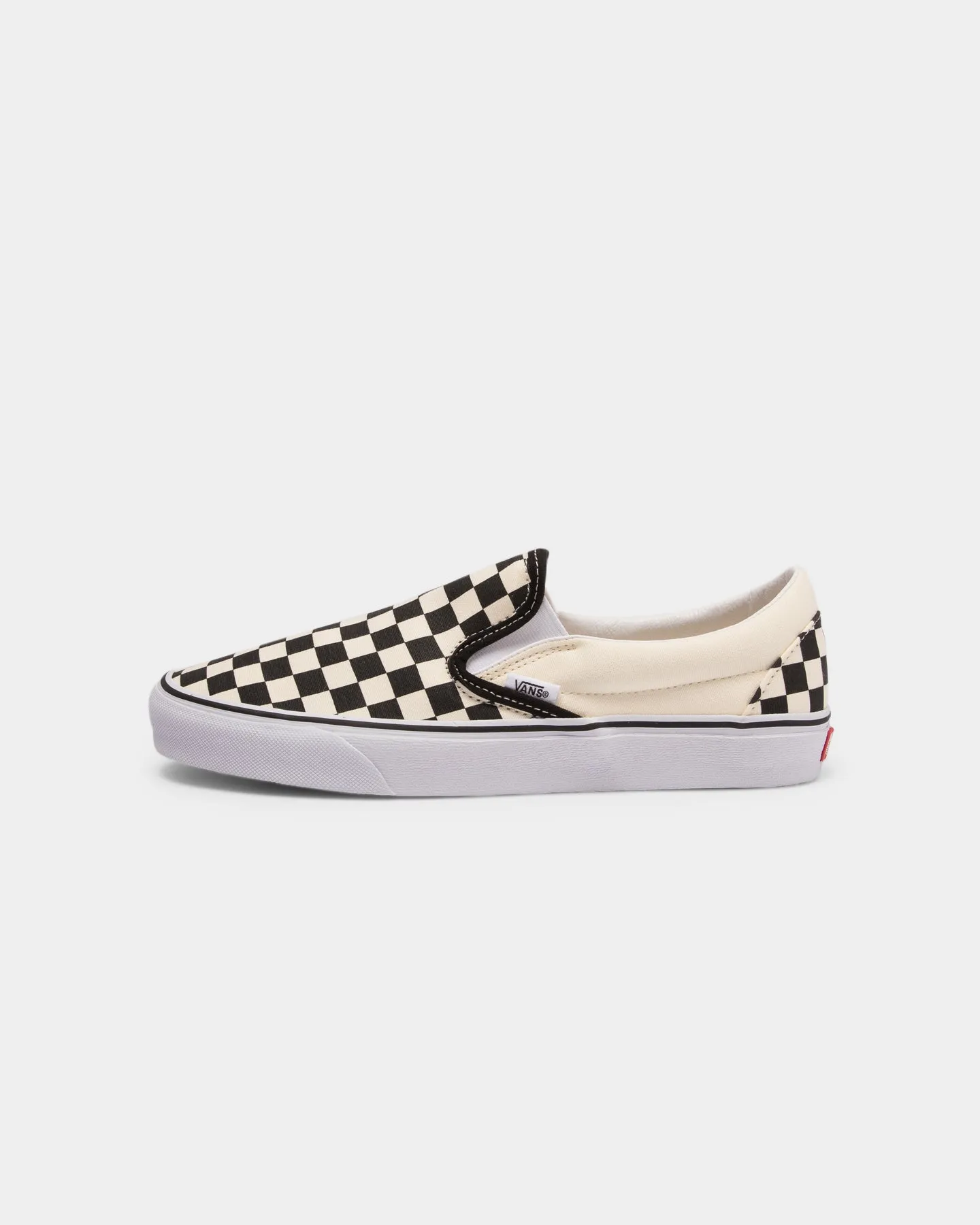 Flexible Fit City Adventure Clear Glow Vans Classic Slip-On (Checkerboard) Black/White