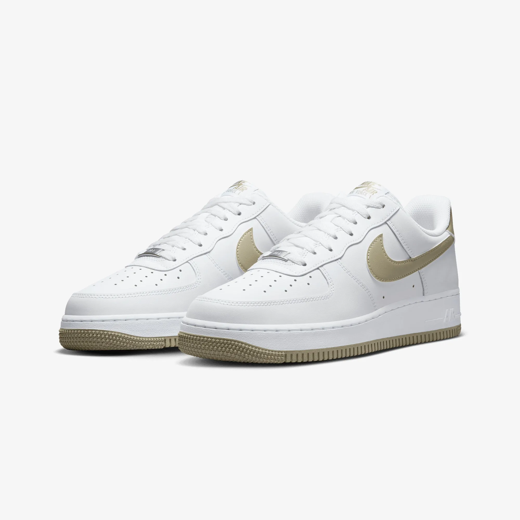 NIKE | AIR FORCE 1 '07 { WHITE/NEUTRAL OLIVE Upgraded look Dual Density