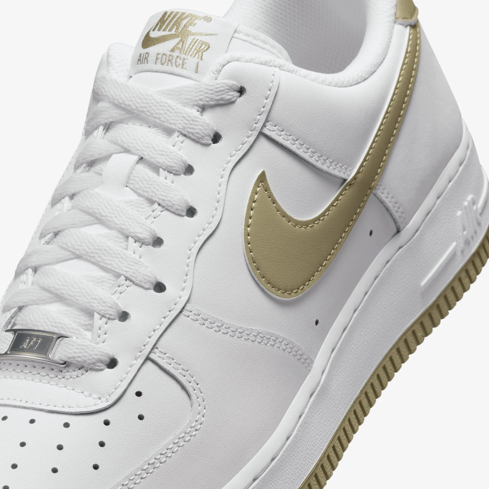 Multi Density Sole NIKE | AIR FORCE 1 '07 { WHITE/NEUTRAL OLIVE