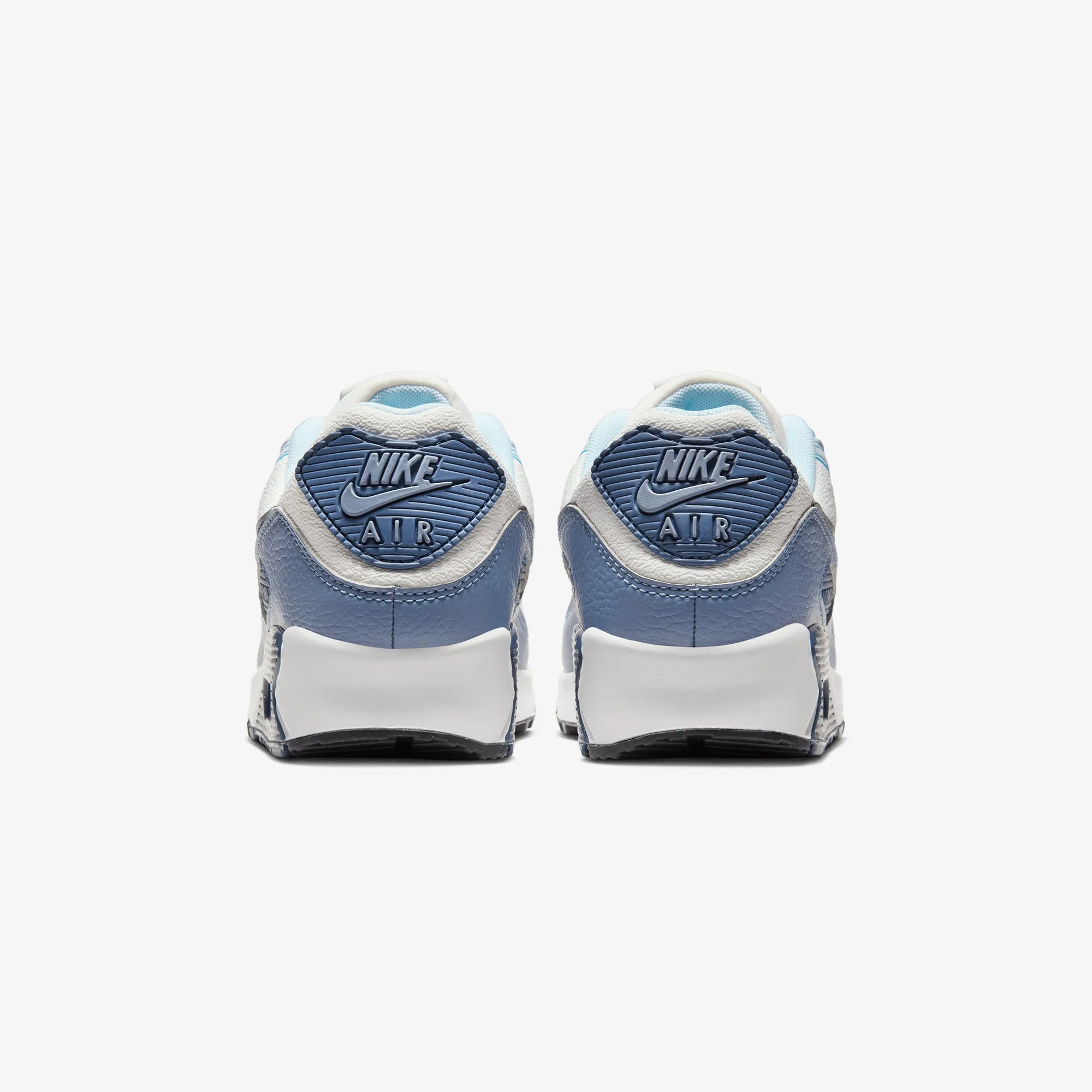 Aramid Fiber Reinforcement Nike | AIR MAX 90 { SUMMIT WHITE/BLACK-ASHEN SLATE-BLUE TINT