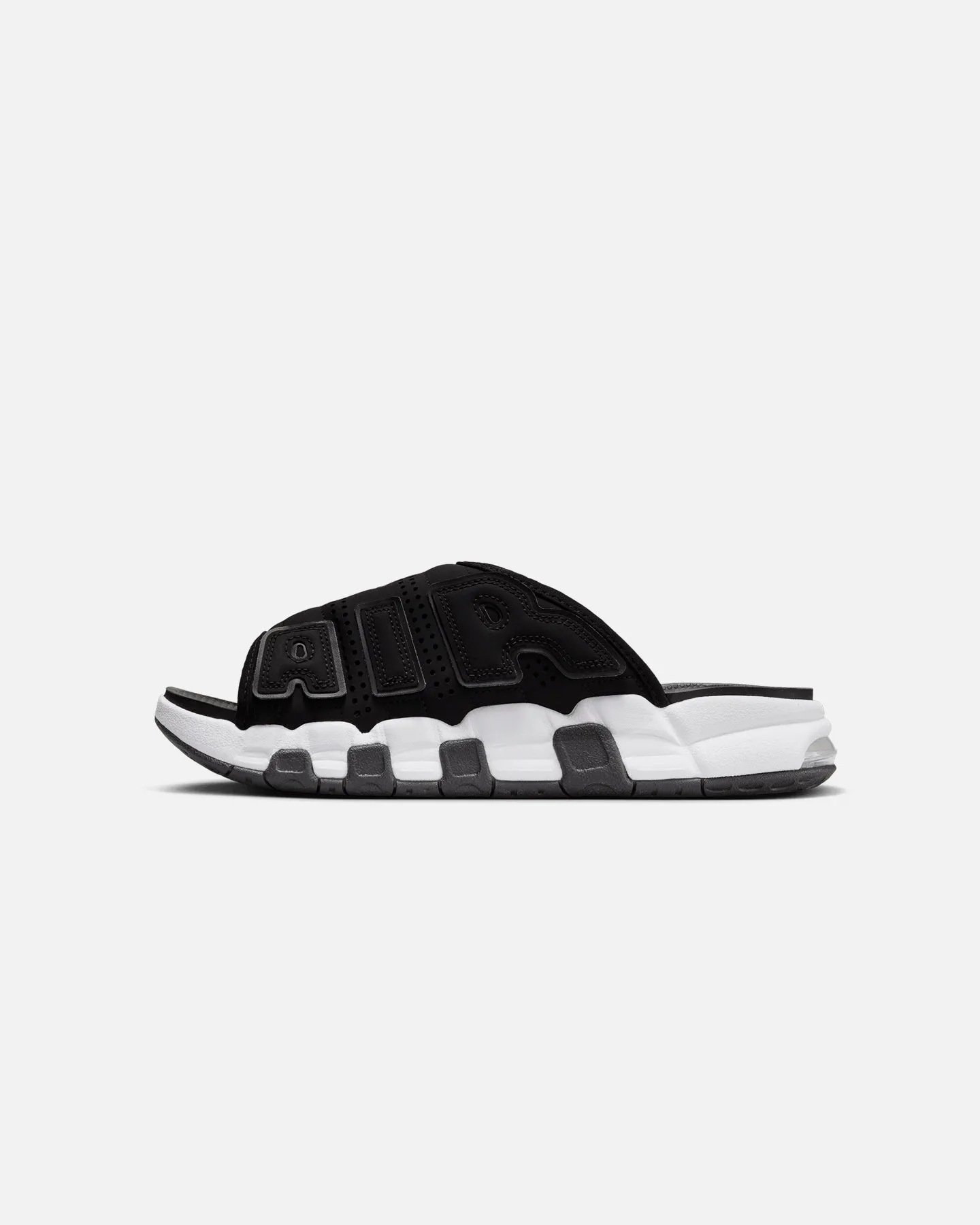 Nike Air More Uptempo Slides Black/White Comfortable Wear