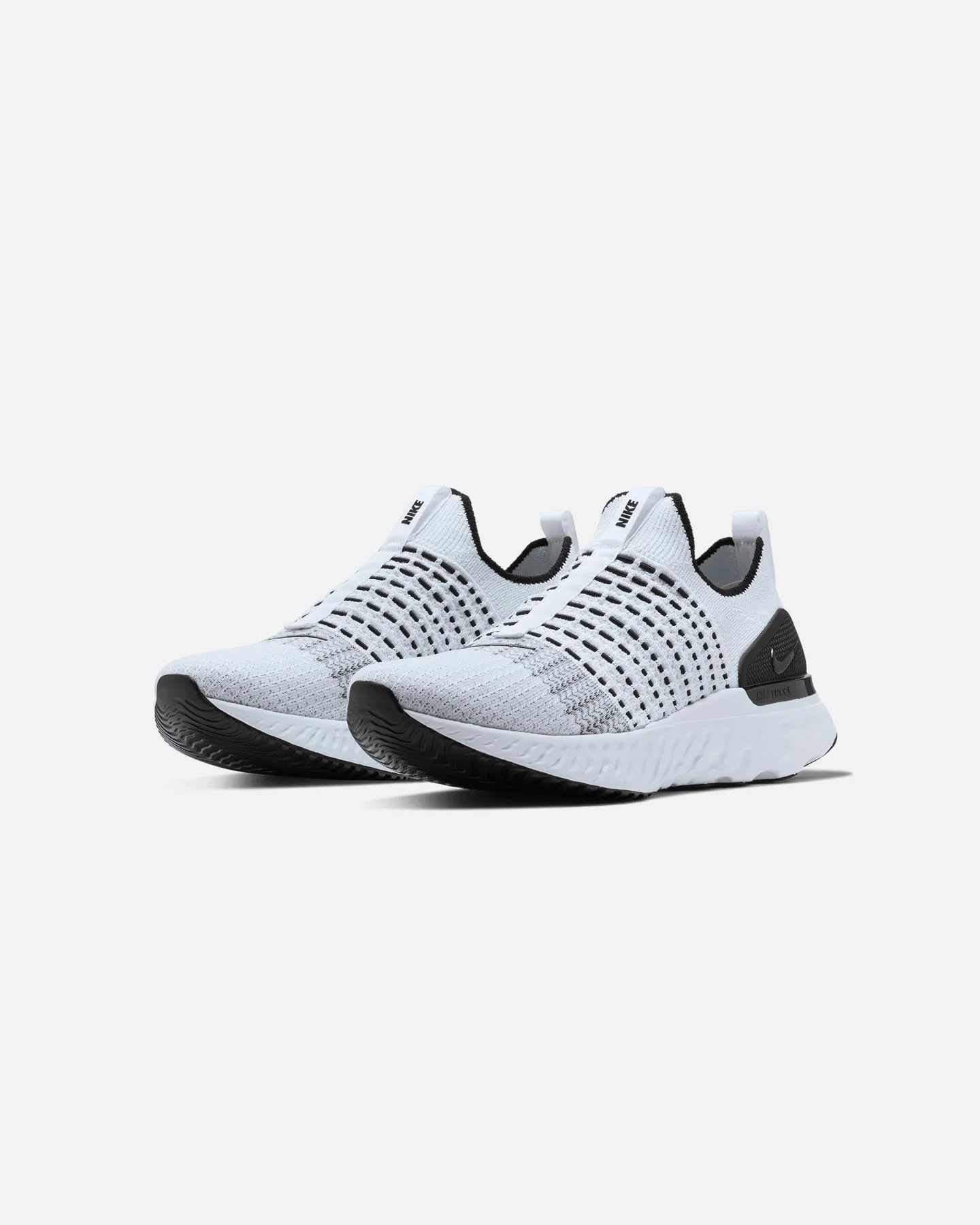 School Day Nike React Phantom Run FlyKnit 2 Rough True White/White