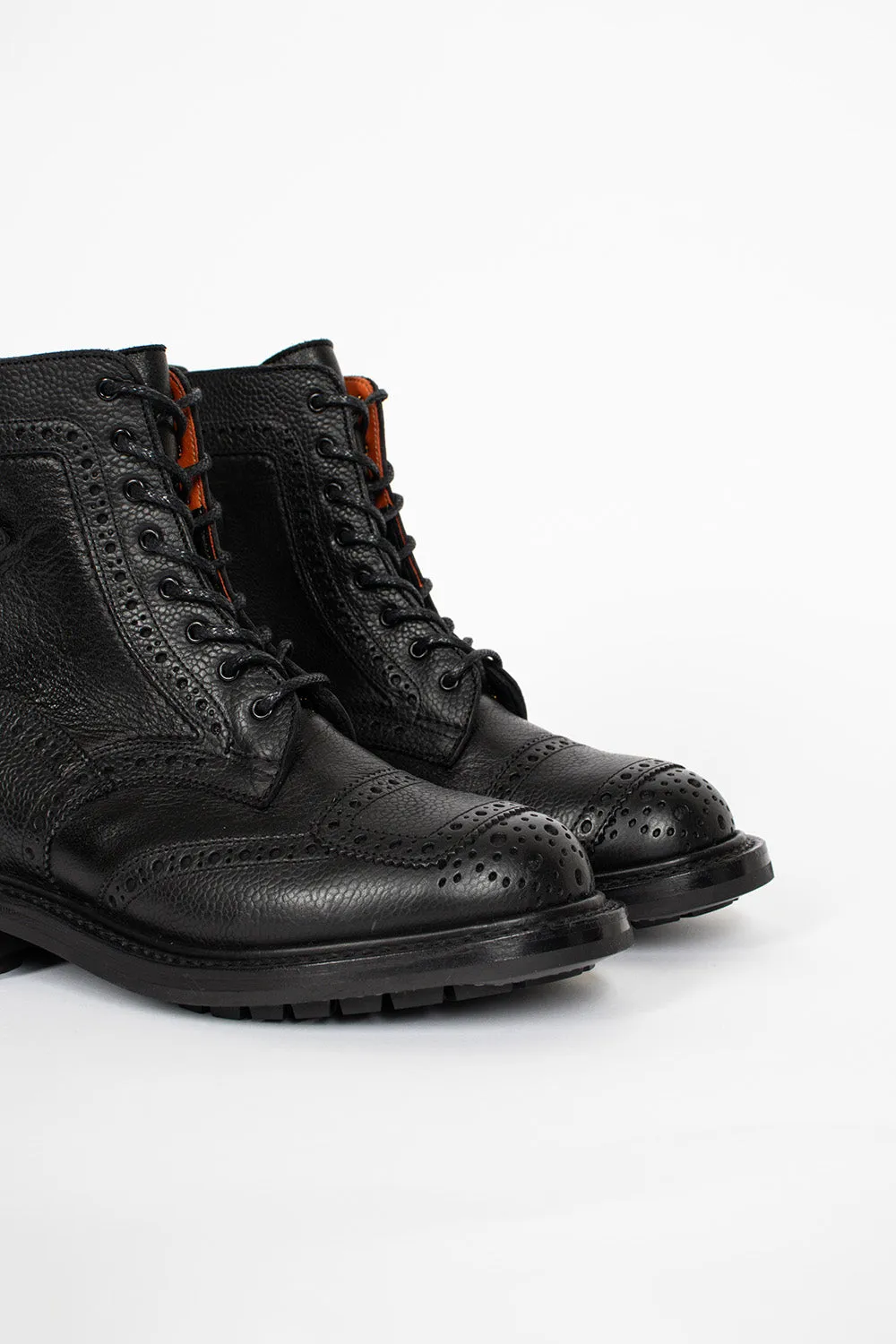 Injury Safe Maria Brogue Boots Black