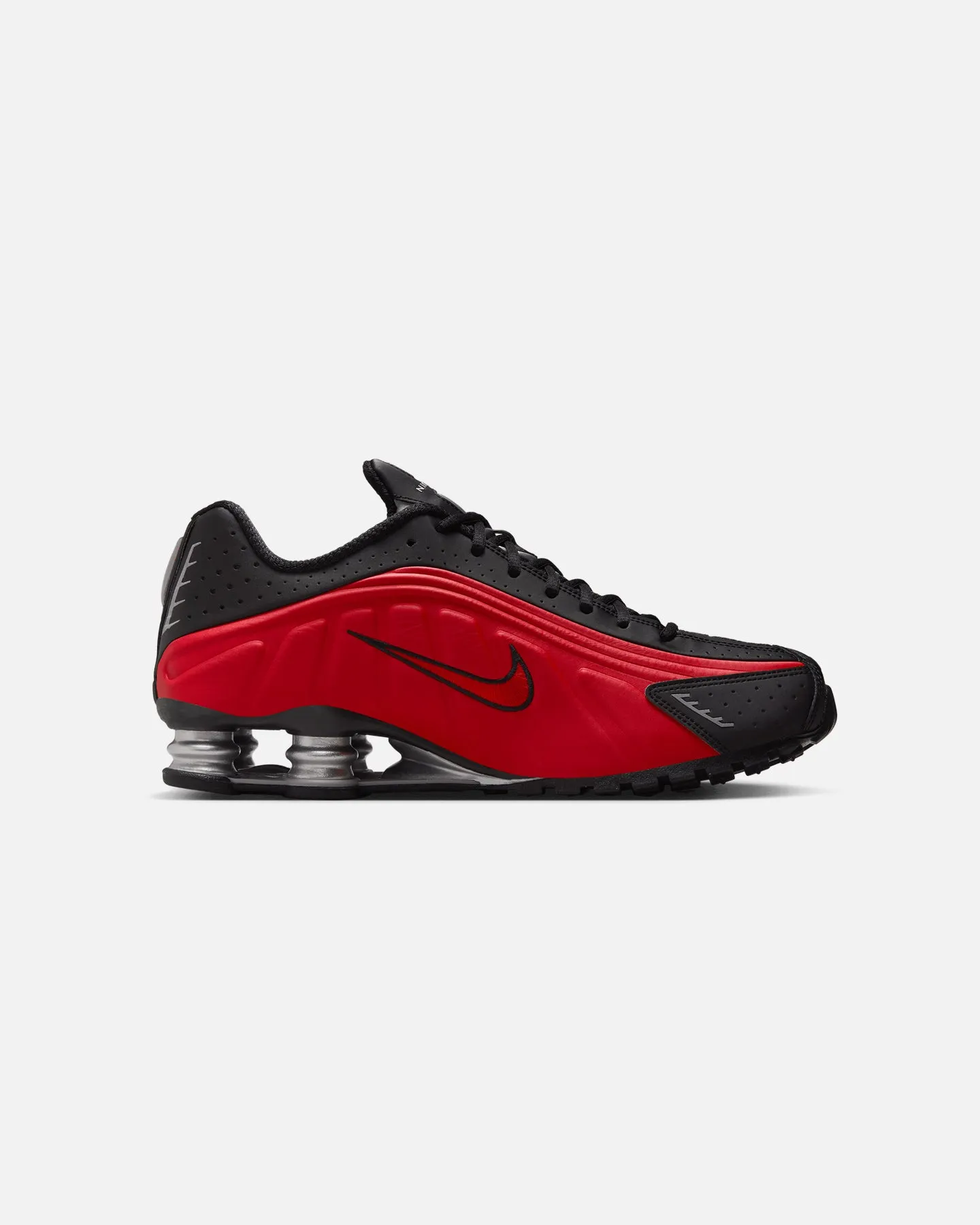 Nike Shox R4 Metallic University Red Rain Step Wind Block