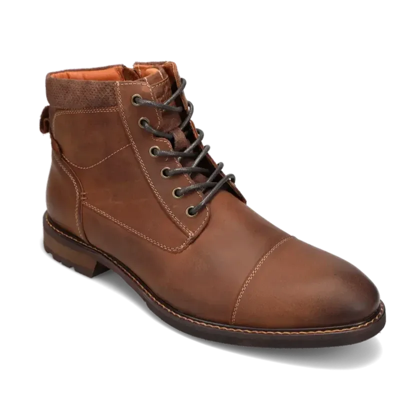Core Design Men's Lodge Cap Toe Lace Up Boot Brown