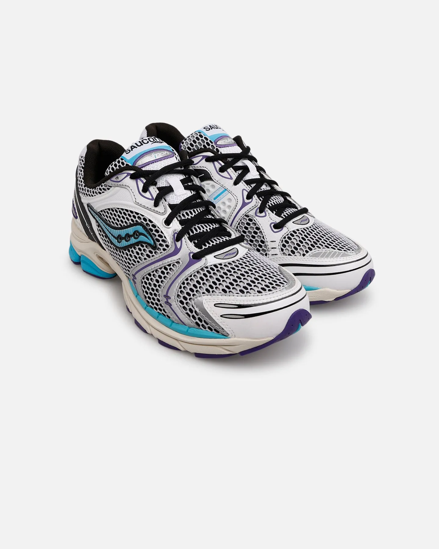 Saucony Progrid Triumph 4 Purple/Teal Seamless Fit Work Commute