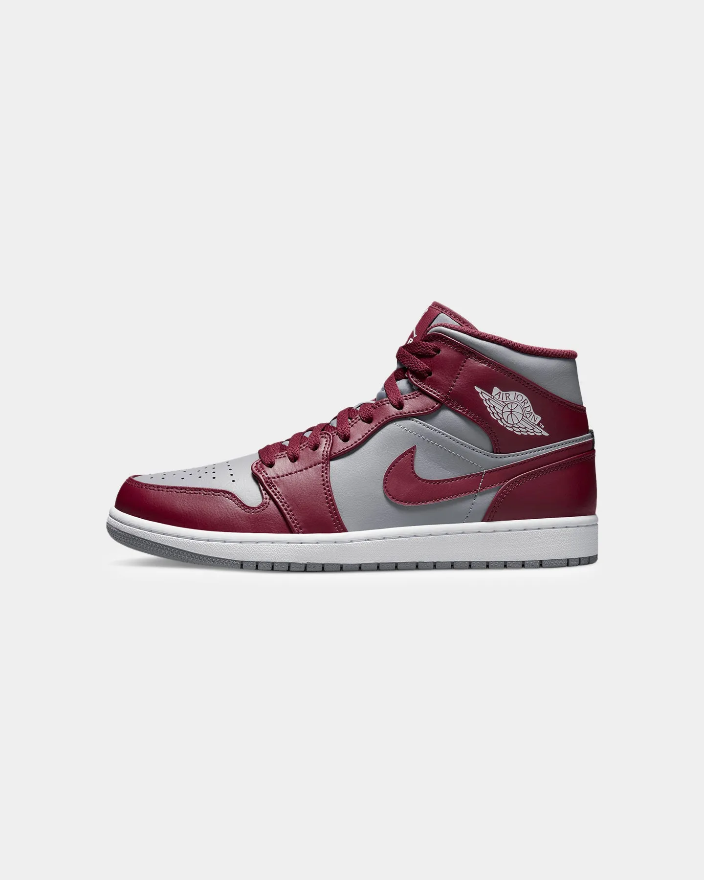 Jordan Air Jordan 1 Mid "Cherrywood Red" Cherrywood Red/White-Cement Grey Ventilation holes Stable construction