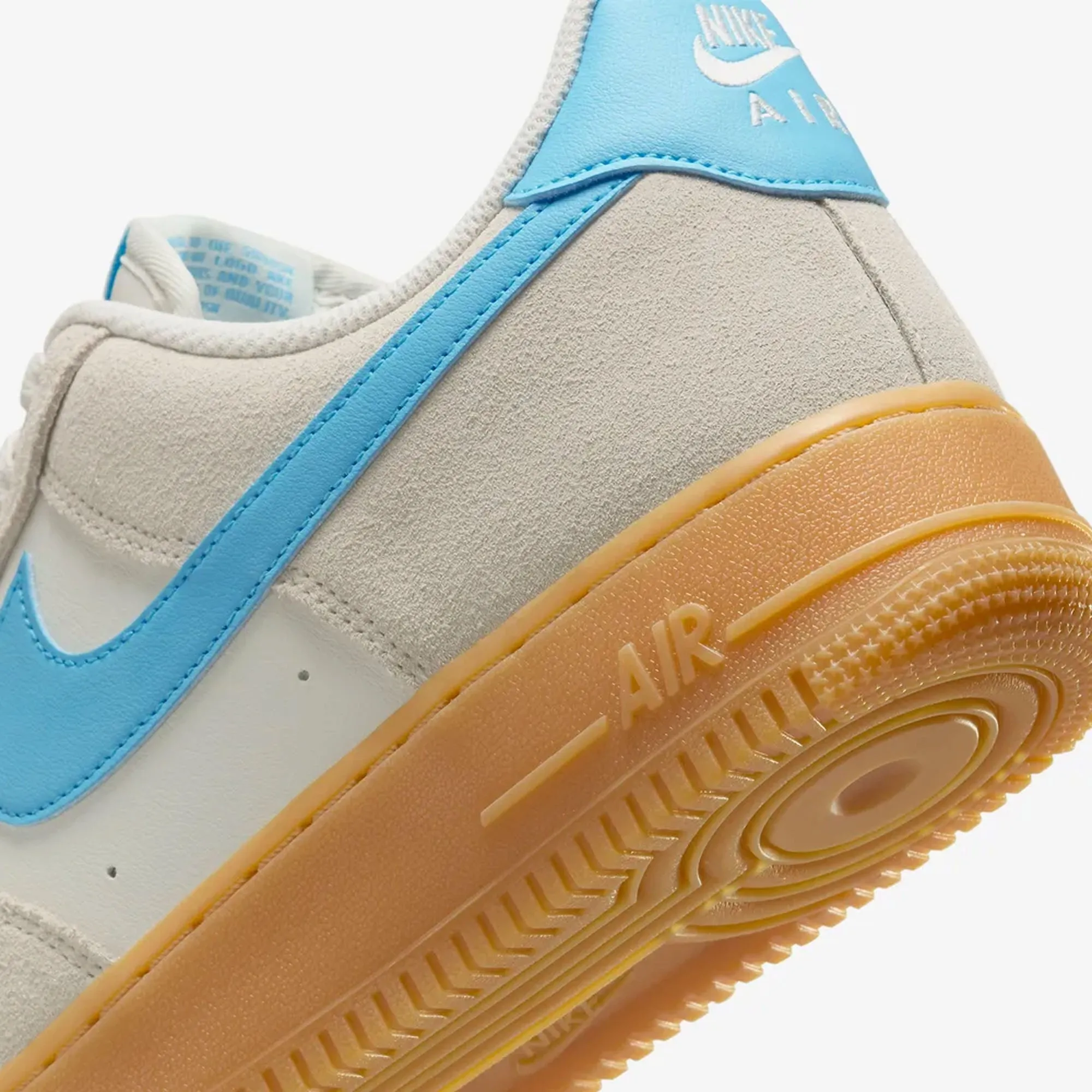 Weekend Vibe Clean Structure NIKE | AIR FORCE 1 '07 LV8 { PHANTOM/BALTIC BLUE-GUM YELLOW